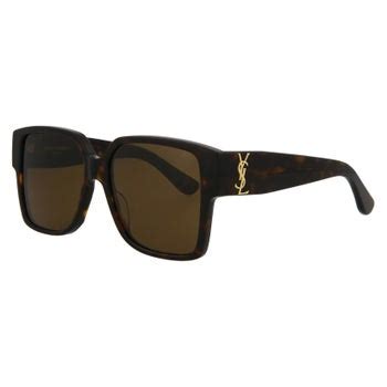 saint laurent slm9 shiny dark havana brown sunglasses|saint laurent sunglasses case.